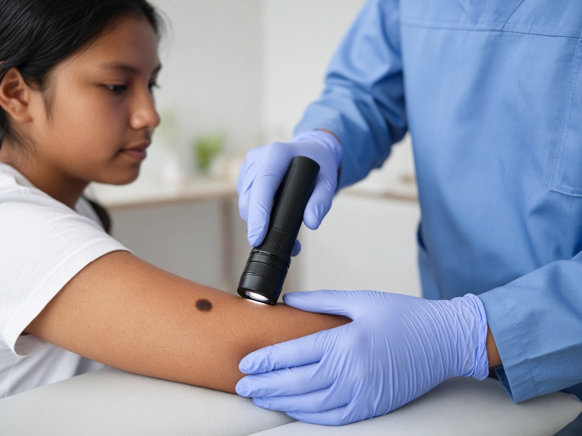 Avaliação pediátrica e dermatológica